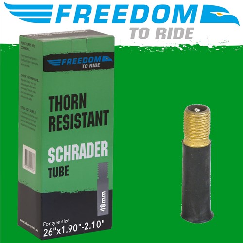 Freedom Thorn Resistant Schrader Tube 26"x1.9-2.10" 48mm