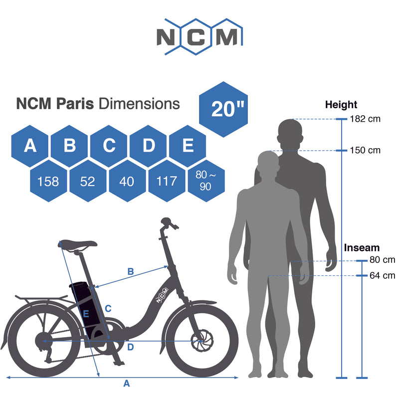 NCM Paris Folding E-bike