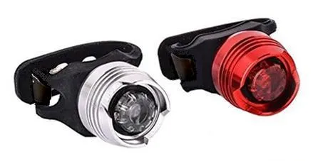 Bicycle Front and Rear Light Set (Non-rechargeable)
